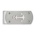Chisel Stainless Steel Brushed and Polished Anchor Money Clip