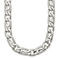 Chisel Stainless Steel Polished 24 inch Fancy Link Necklace, 24 x 9 mm