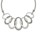 Stainless Steel Oval Antiqued with 3.5in ext. Necklace, 21 x 55.5 mm