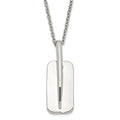 Stainless Steel Moveable Tag Necklace, 18 mm