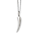 Stainless Steel Polished Horn Necklace, 20 mm