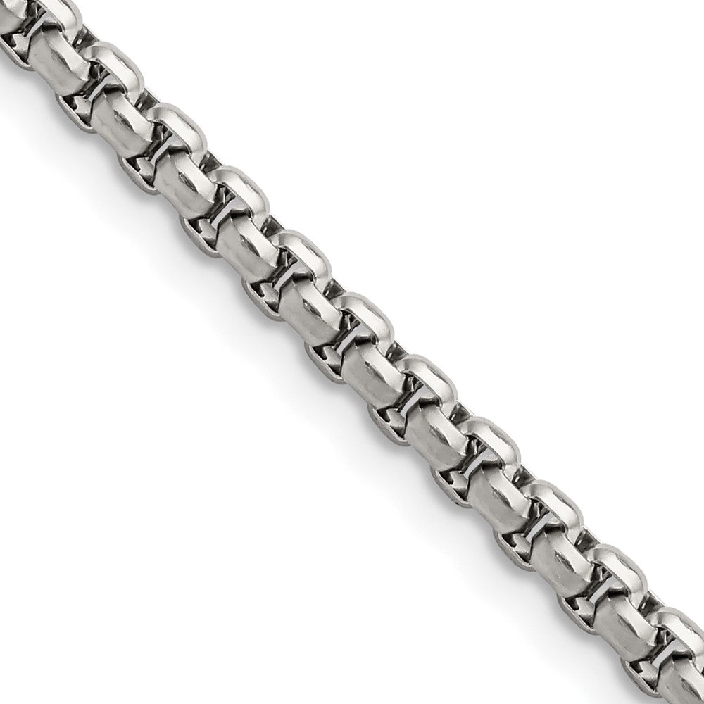 Chisel Stainless Steel Polished 3.8mm Fancy Link 20 inch Chain, 20 x 3.8 mm