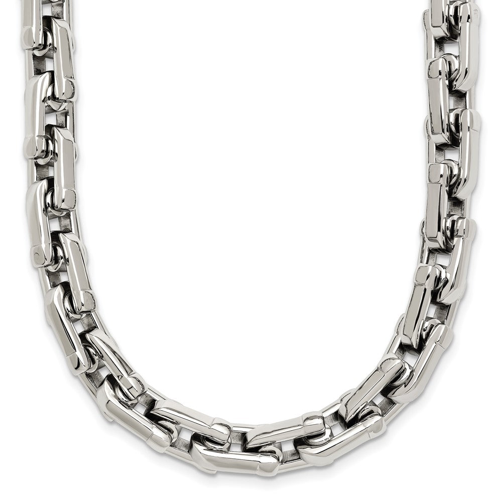 Chisel Stainless Steel Polished 20 inch Link Necklace, 20 x 7 mm