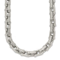 Chisel Stainless Steel Brushed and Polished 24 inch Necklace, 24 x 7 mm