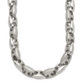 Chisel Stainless Steel Brushed and Polished 20 inch Necklace, 20 x 8 mm