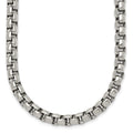 Chisel Stainless Steel Polished 24 inch Rounded Box Chain, 24 x 6 mm