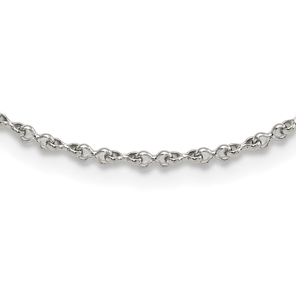 Stainless Steel Polished 2.25mm Fancy Infinity Link Chain, 16 x 2.25 mm