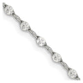 Stainless Steel Polished 2.9mm 16in Fancy Link Chain, 16 x 2.9 mm