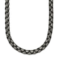 Chisel Stainless Steel Antiqued 24 inch Box Chain, 24 x 5.89 mm