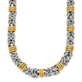 Chisel Stainless Steel Polished Yellow IP-plated Byzantine 24 inch Necklace, 24 x 8.5 mm