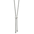 Chisel Stainless Steel Polished Adjustable up to 20.5 inch Box Chain Necklace, 20.5 x 6.2 mm