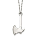 Chisel Stainless Steel Polished Hatchet Pendant on a 22 inch Ball Chain Necklace, 22 x 26.83 mm