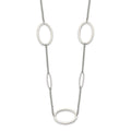Chisel Stainless Steel Polished Fancy Oval Link 38 inch Necklace, 38 x 20.1 mm
