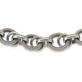 Stainless Steel Polished Fancy Link 22in Necklace, 22 x 21 mm