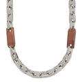 Chisel Stainless Steel Polished Brown IP-plated 24 inch Necklace, 24 x 7 mm