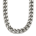Chisel Stainless Steel Polished 24 inch Heavy Wheat Necklace, 24 x 10 mm