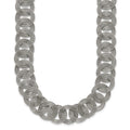 Chisel Stainless Steel Polished 19 inch Circle Link Necklace, 19 x 20 mm