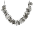 Stainless Steel Oval Dangles 18in Necklace, 18 mm