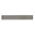 Chisel Stainless Steel Brushed Black Rubber Tie Bar