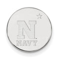 14k White Gold LogoArt US Naval Academy Lapel Pin