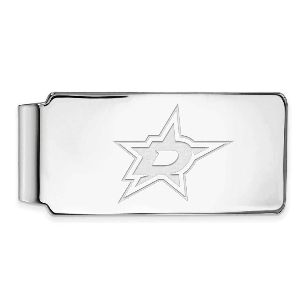 10k White Gold NHL LogoArt Dallas Stars Money Clip
