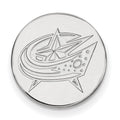 14k White Gold NHL LogoArt Columbus Blue Jackets Lapel Pin