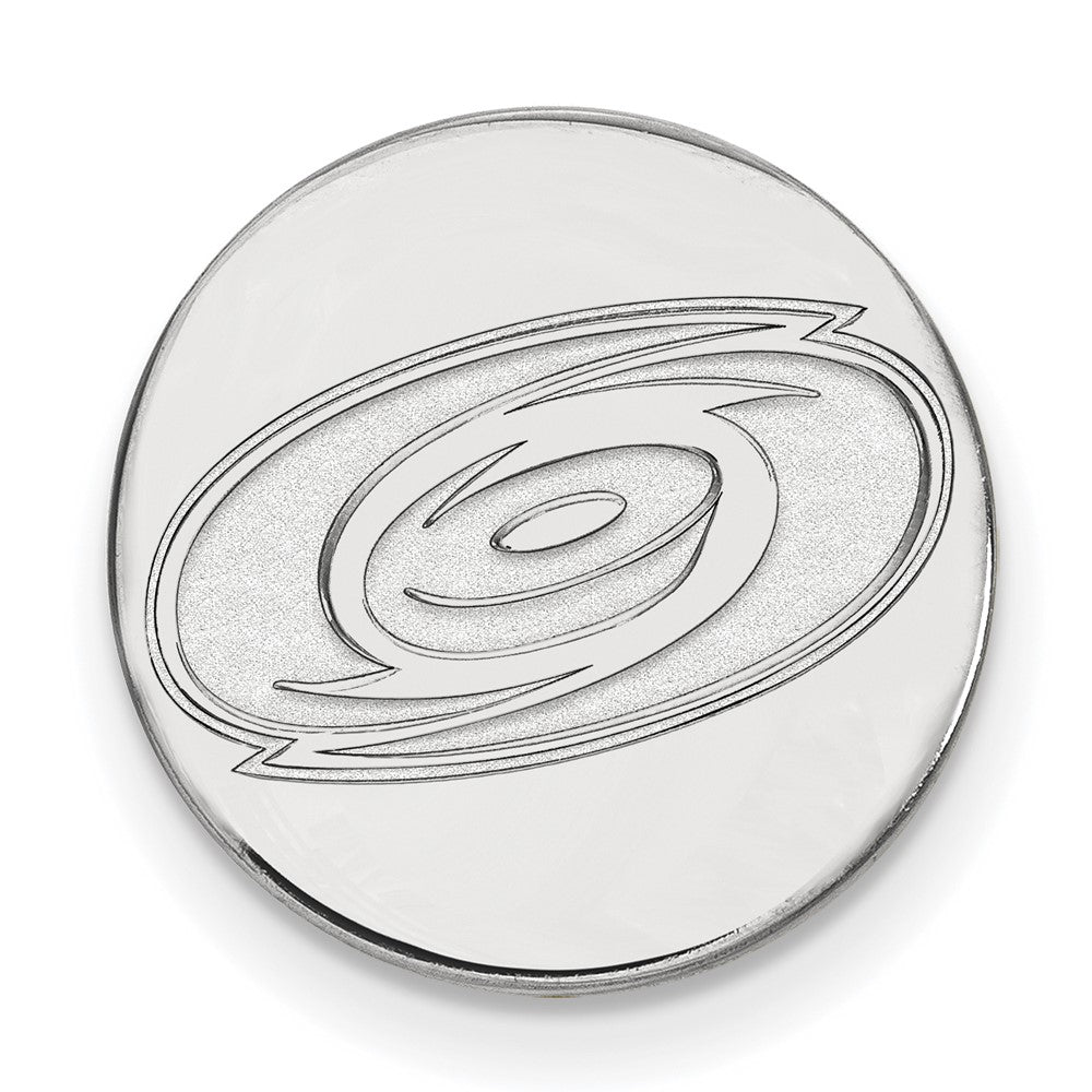 14k White Gold NHL LogoArt Carolina Hurricanes Lapel Pin
