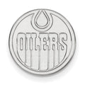 Sterling Silver Rhodium-plated NHL LogoArt Edmonton Oilers Lapel Pin