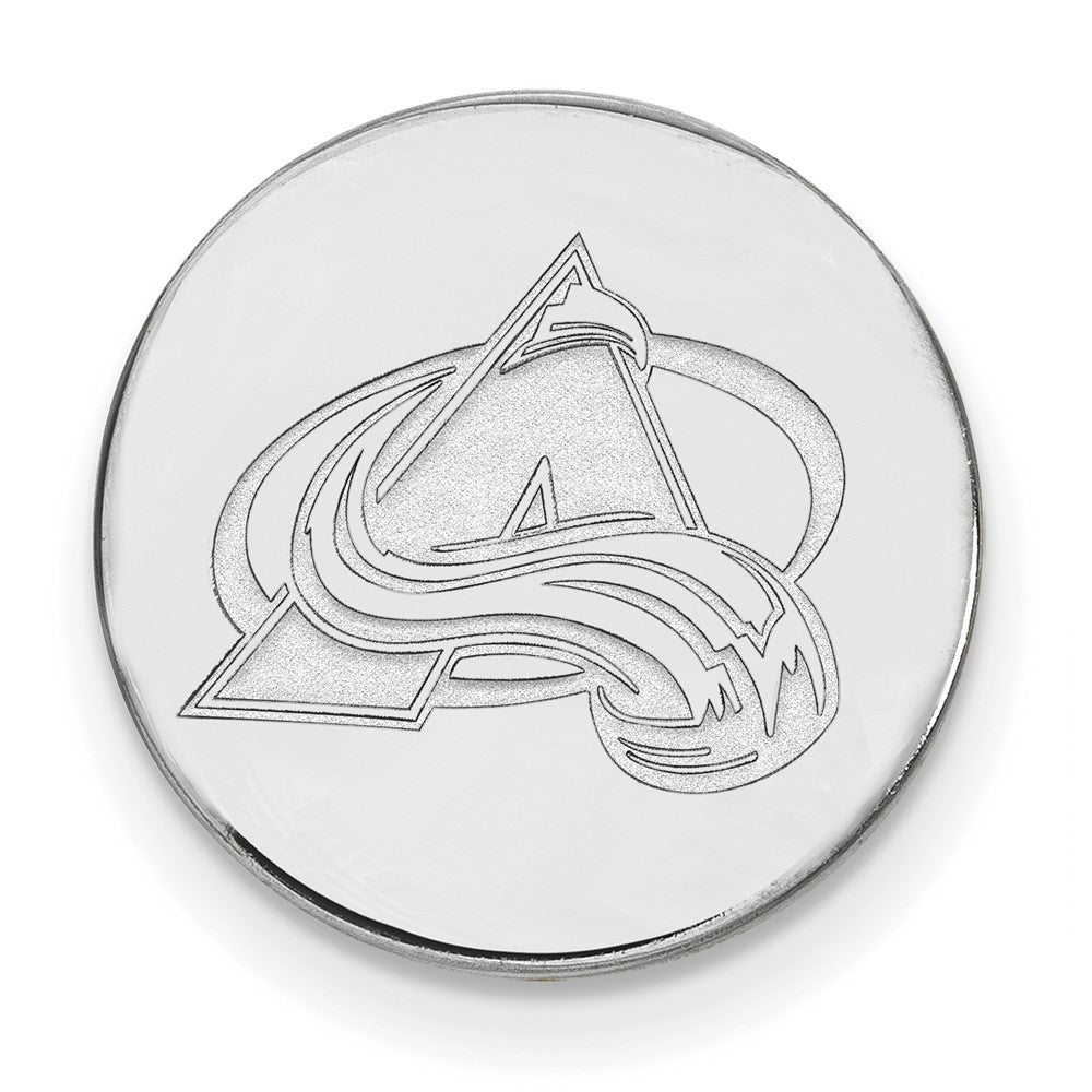 14k White Gold NHL LogoArt Colorado Avalanche Lapel Pin