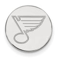 14k White Gold NHL LogoArt St. Louis Blues Lapel Pin