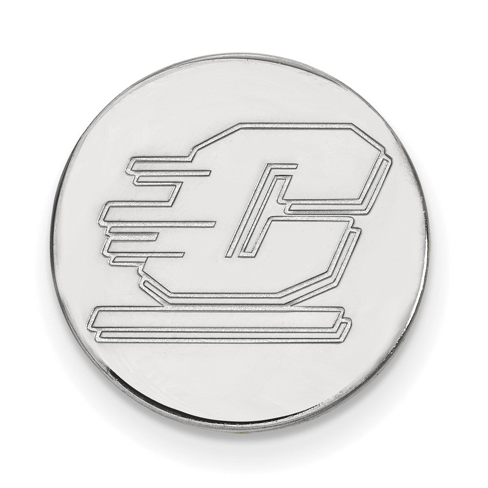 Sterling Silver Rhodium-plated LogoArt Central Michigan University Letter C Lapel Pin