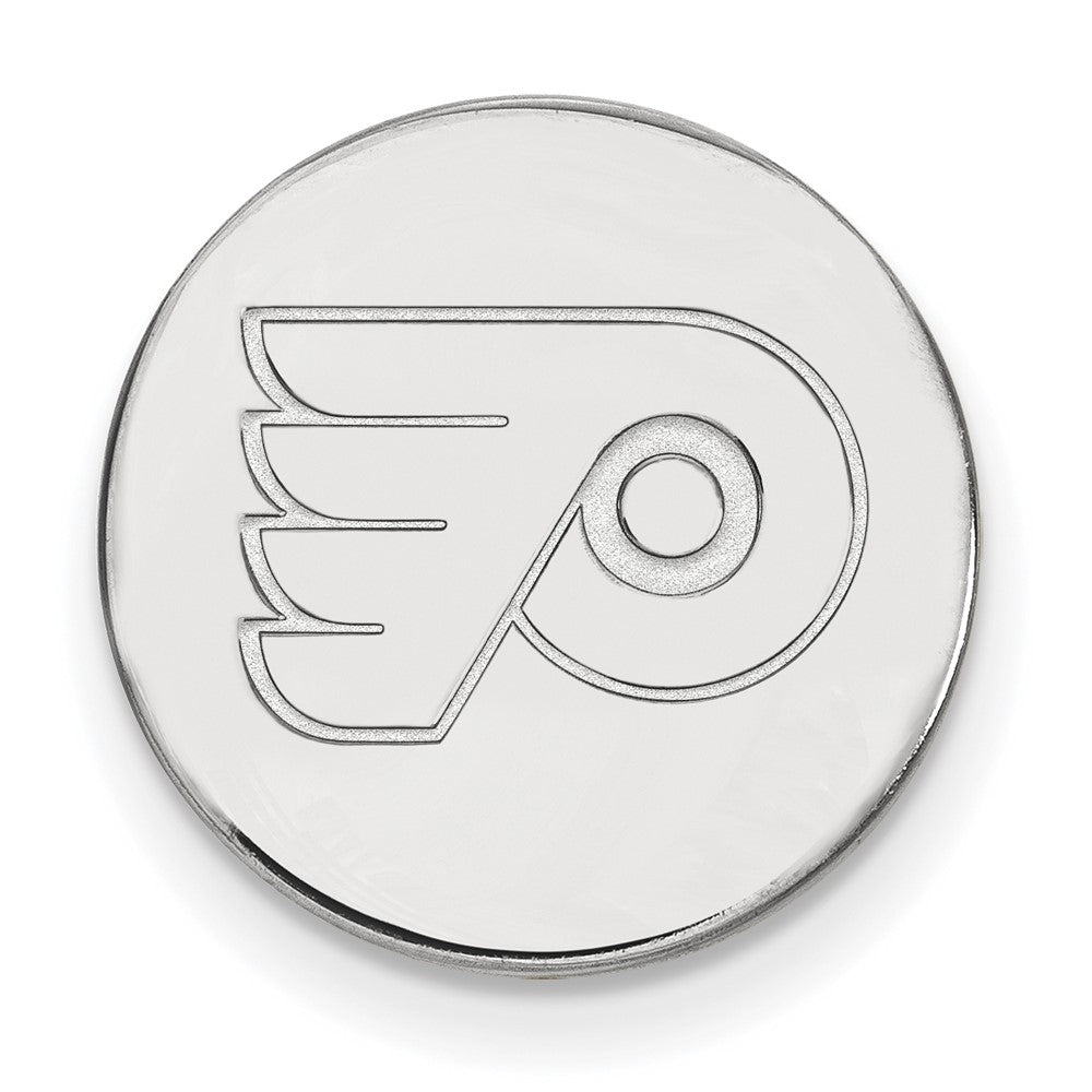 14k White Gold NHL LogoArt Philadelphia Flyers Lapel Pin