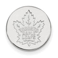Sterling Silver Rhodium-plated NHL LogoArt Toronto Maple Leafs Lapel Pin