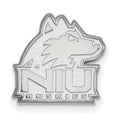 14k White Gold LogoArt Northern Illinois University N-I-U Huskies Lapel Pin