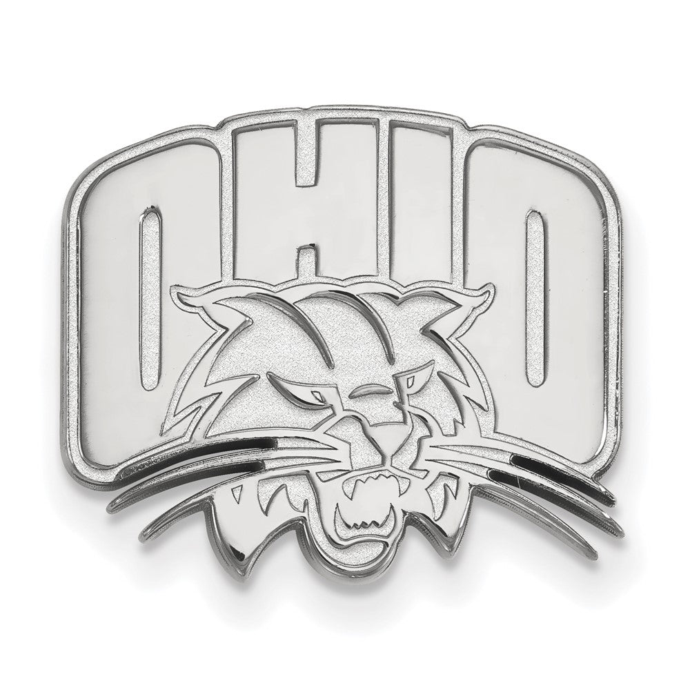 14k White Gold LogoArt Ohio University Lapel Pin