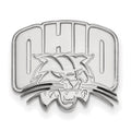 Sterling Silver Rhodium-plated LogoArt Ohio University Lapel Pin