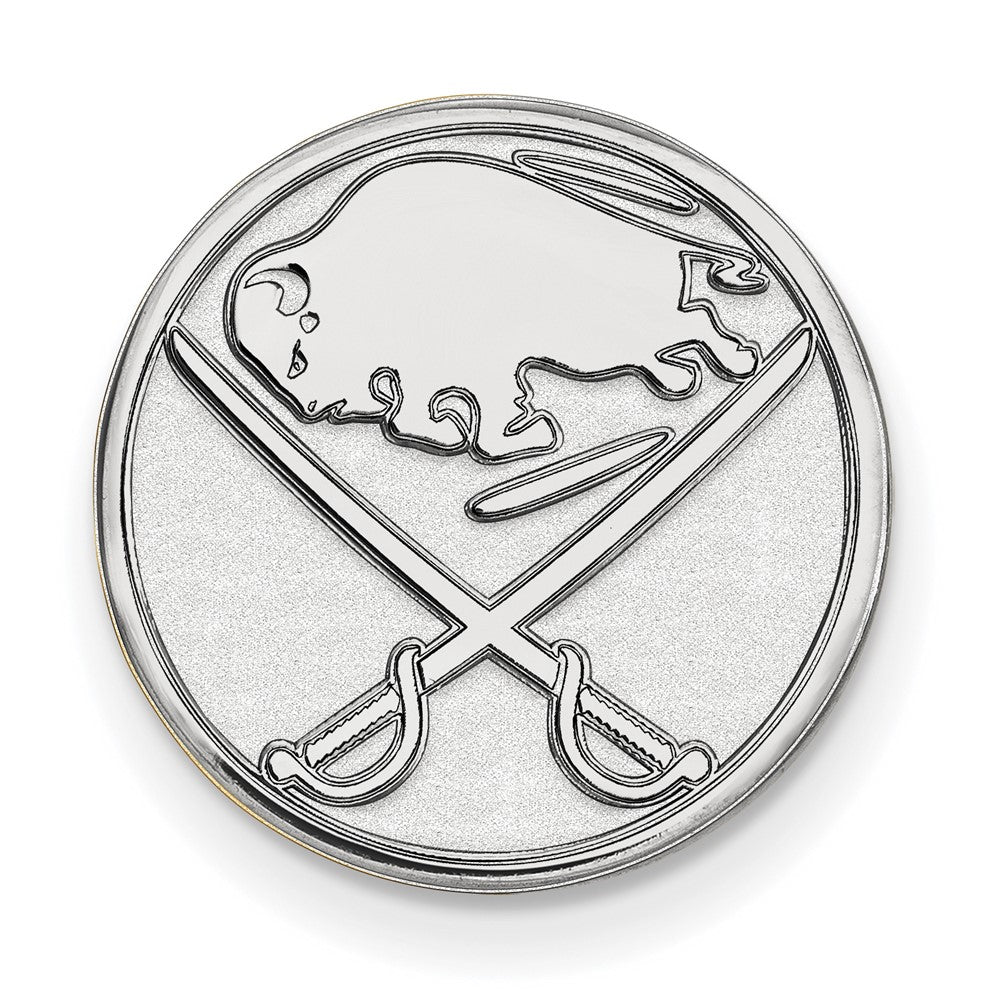 14k White Gold NHL LogoArt Buffalo Sabres Lapel Pin