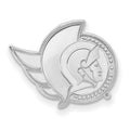 14k White Gold NHL LogoArt Ottawa Senators Lapel Pin