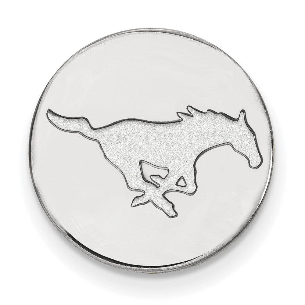 14k White Gold LogoArt Southern Methodist University Mustang Lapel Pin