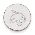 14k White Gold LogoArt Texas State University Bobcat Lapel Pin