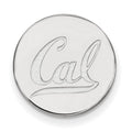 Sterling Silver Rhodium-plated LogoArt University of California Berkeley Lapel Pin