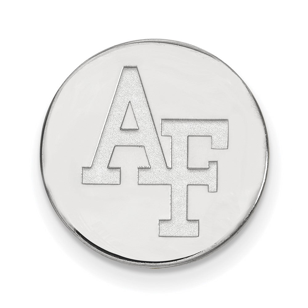 Sterling Silver Rhodium-plated LogoArt United States Air Force Academy A-F Lapel Pin