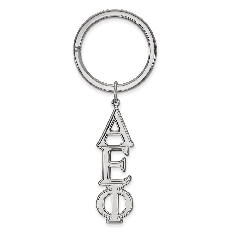 Sterling Silver Rh-plated LogoArt Alpha Epsilon Phi Key Chain