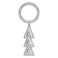 Sterling Silver Rh-plated LogoArt Delta Delta Delta Key Chain