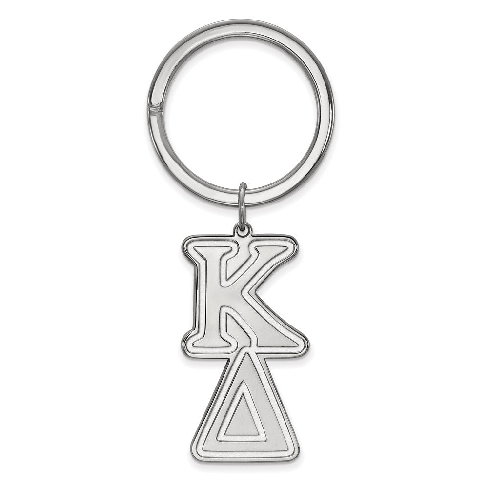 Sterling Silver Rh-plated LogoArt Kappa Delta Key Chain