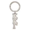 Sterling Silver Rh-plated LogoArt Kappa Kappa Gamma Key Chain