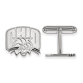 Sterling Silver Rhodium-plated LogoArt Ohio University Cuff Links