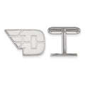 Sterling Silver Rhodium-plated LogoArt University of Dayton Cuff Links