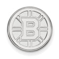 Sterling Silver Rhodium-plated NHL LogoArt Boston Bruins Lapel Pin