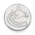 Sterling Silver Rhodium-plated NHL LogoArt Vancouver Canucks Lapel Pin